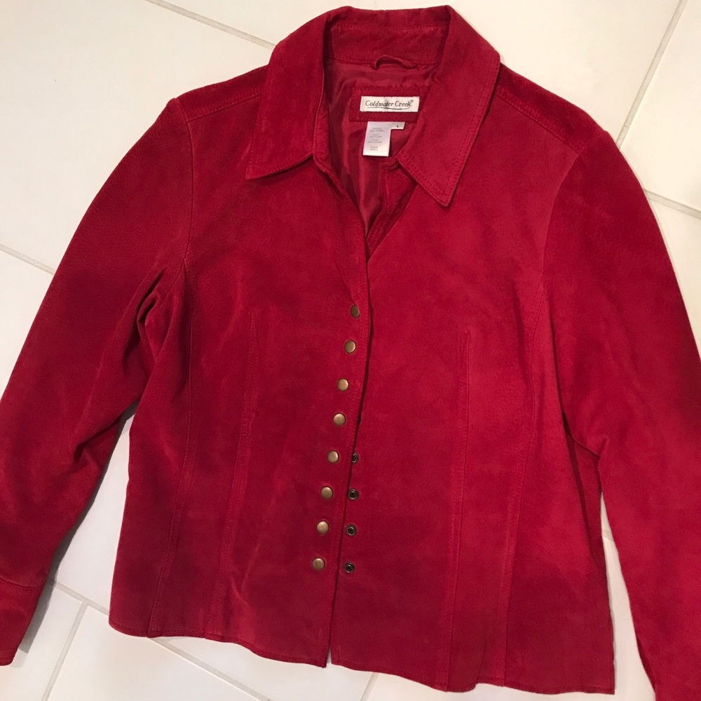 Beautiful red leather jacket!